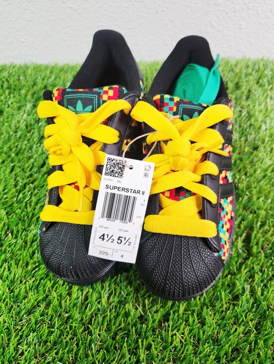 Bob Marley adidas Superstar II Jamaica Sneakers Men\'s 4.5 Women\'s 5.5 IH9785 New